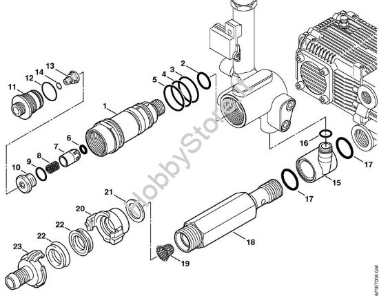 Unità  regolatrice di sicurezza Idropulitrice elettrica (RE) RE 471 PLUS della marca STIHL